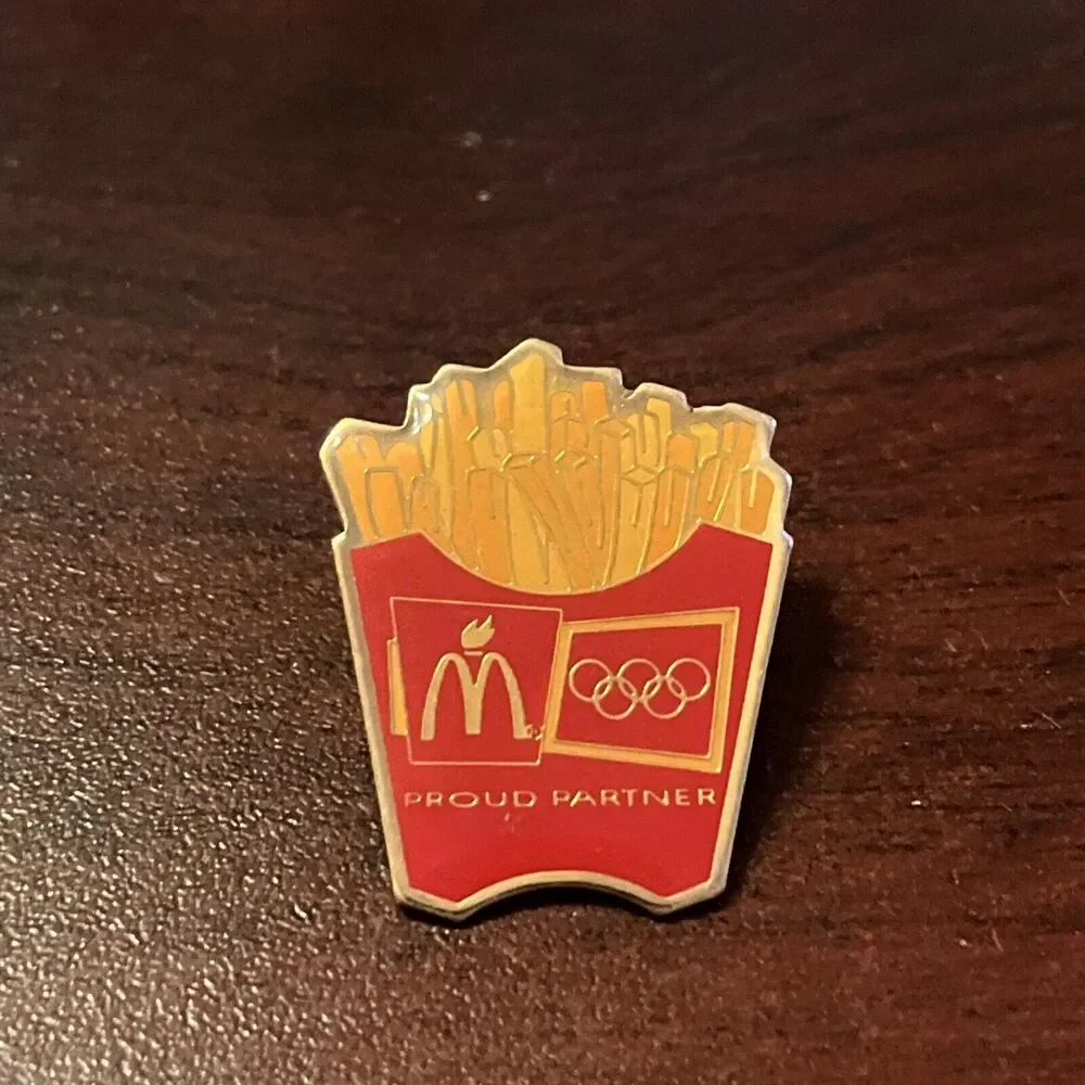 McDonald’s Olympics Proud Partner French Fries‎ Employee Lapel Hat Pin